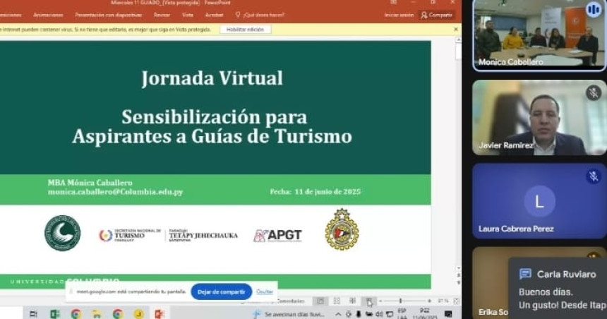 Jornada virtual destacó importancia del Guía de Turismo como anfitrión del país